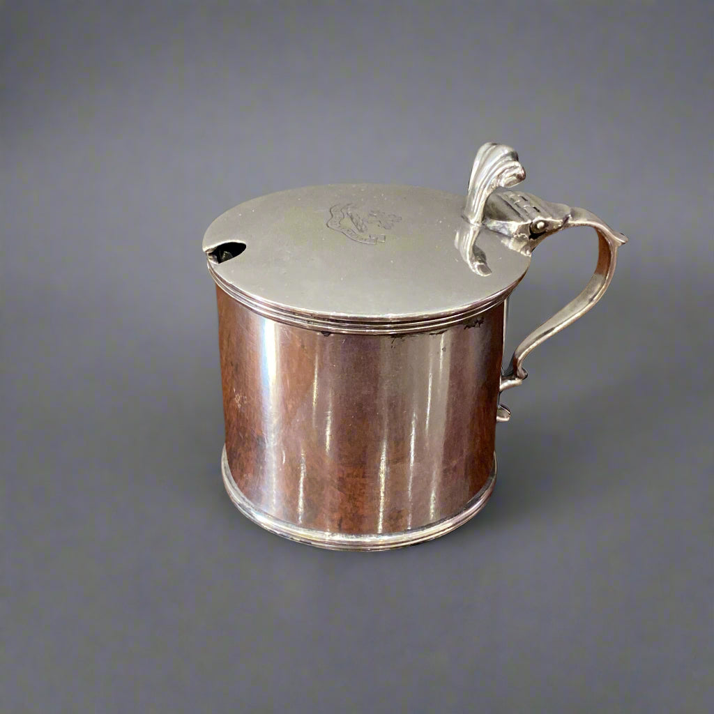 silver mustard pot made in london