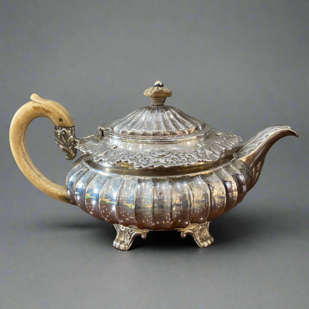 silver teapot by Robert Hennel